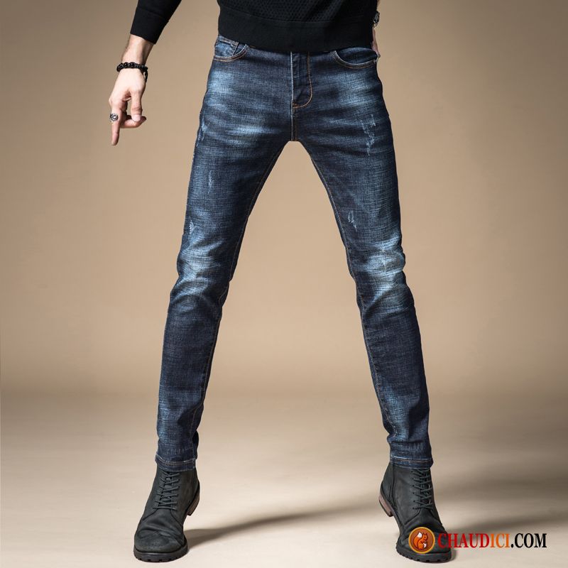 Jeans Homme Grande Taille Pantalon Extensible Tendance Homme L'automne Pas Cher