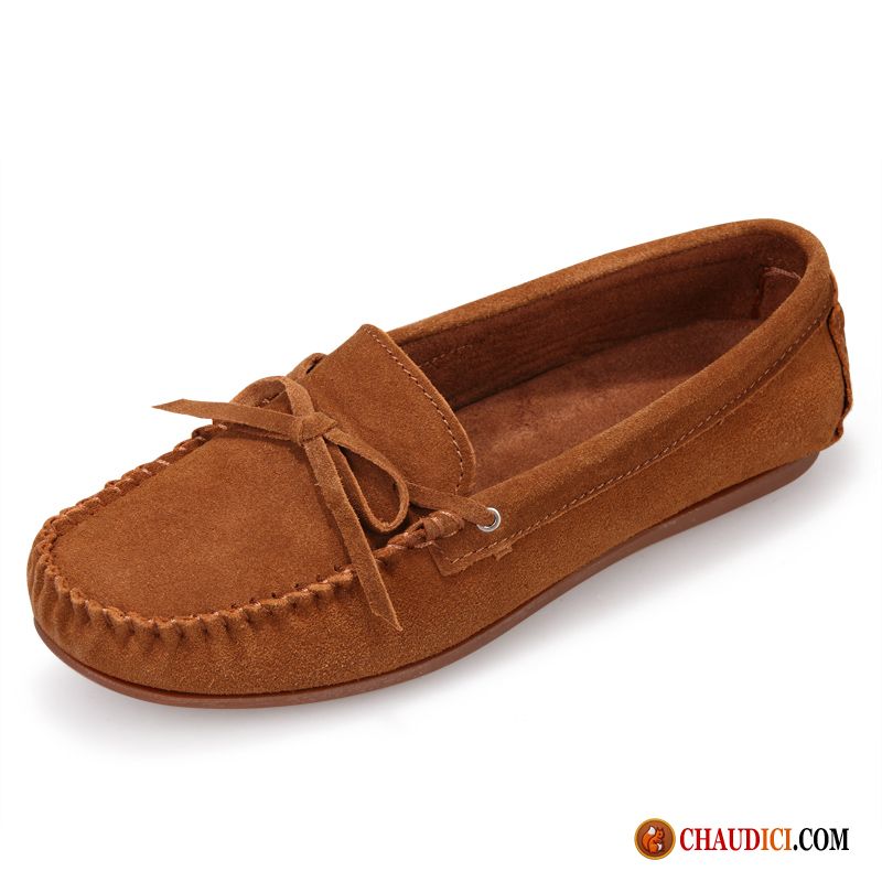 mocassin femme cuir tres souple