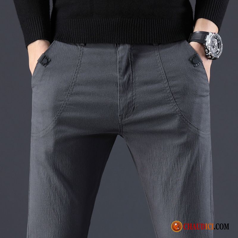 Pantalon Lin Blanc Tendance Homme Coton Bio Pantalons Printemps Pas Cher