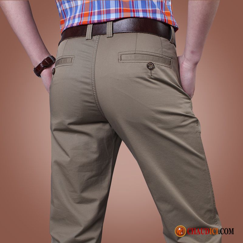 Pantalon Regular Homme Bronzage Été Légère Printemps Homme Baggy