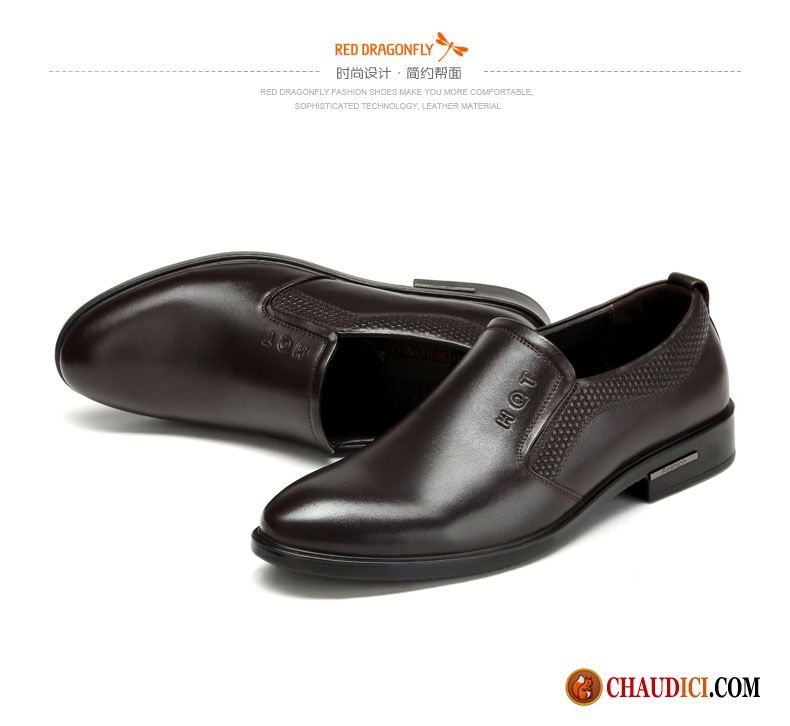 Chaussures Homme Cuir Souple De Boîtier Rouge Homme L