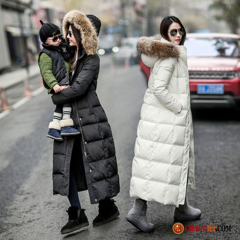 Doudoune tres longue noir femme Clearance