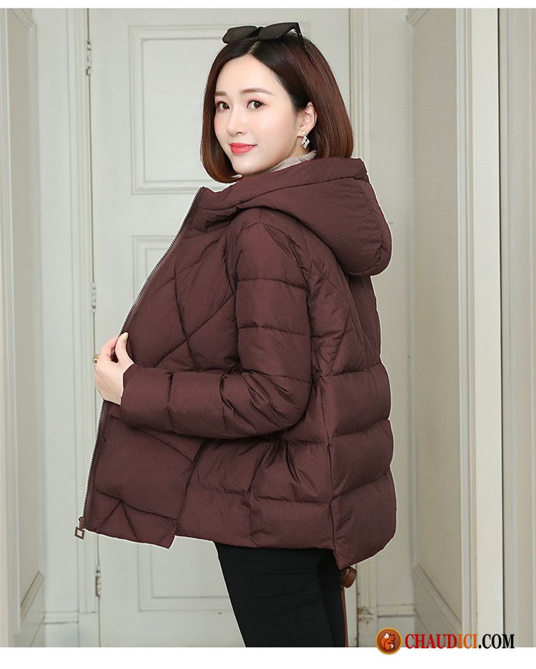 Veste D'hiver Matelassée Avec Capuche Pour Femme - Coupe Droite, Chaude, Tailles XS à XXL