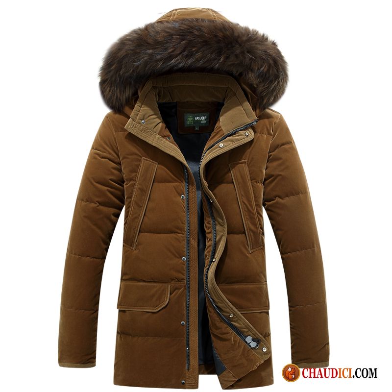Acheter Une Doudoune Homme Longue Manteau Tendance Vêtements D'hiver Doudoune En Ligne