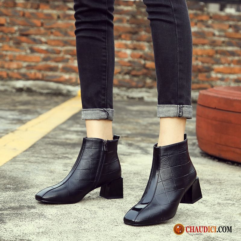 bottines femme beige clair