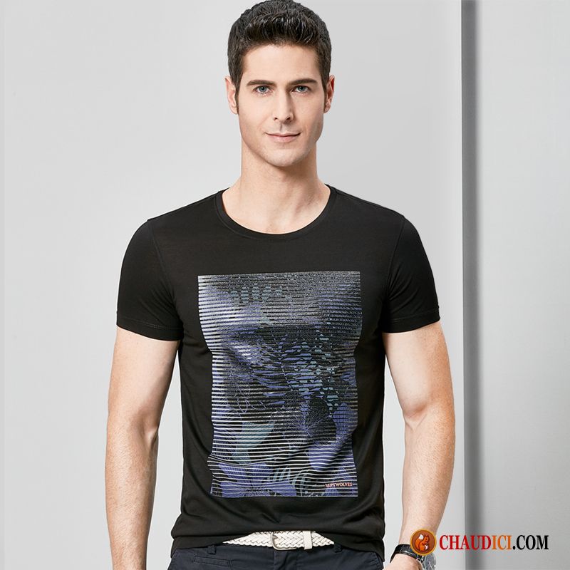 Imprimer Tee Shirt Impression Homme T-shirt Loup Tendance