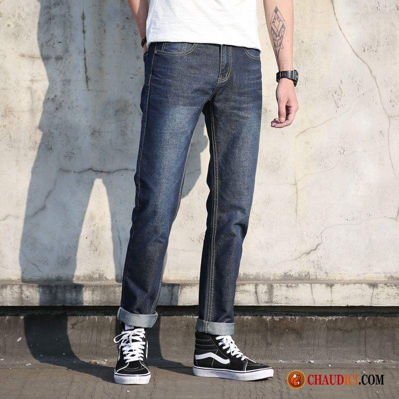 Jeans Homme Fashion Slim Pantalon Homme Longue Jeans