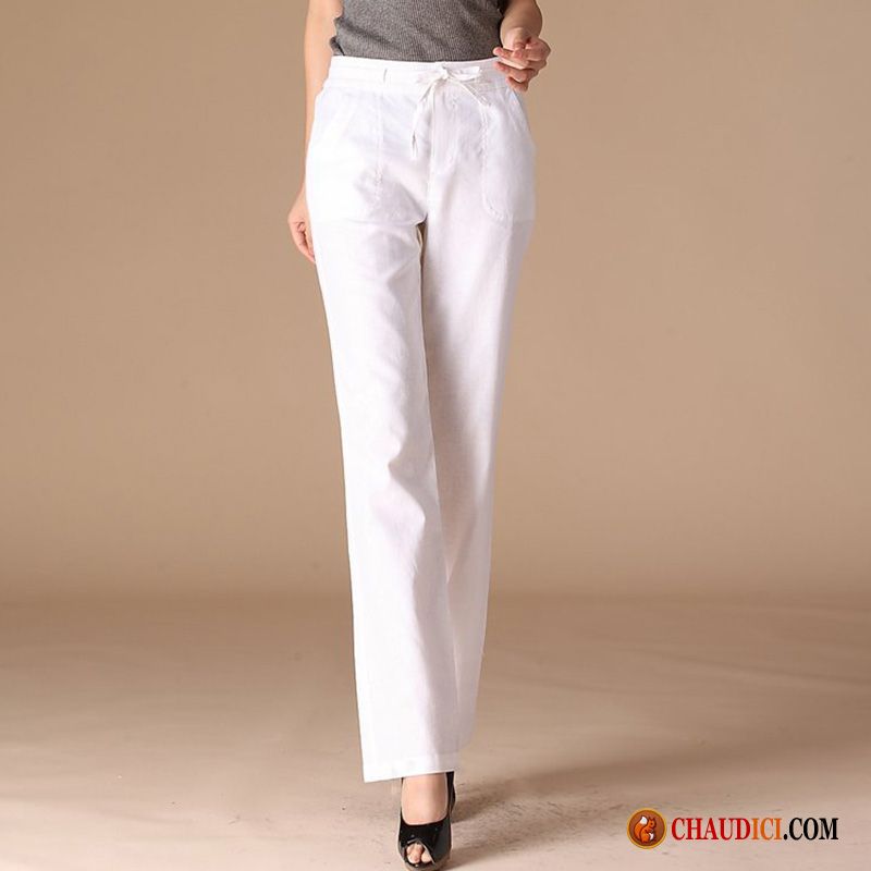 Jeans Legging Femme Blanc Pantalon Jambe Droite L'automne Légère Slim Pas Cher