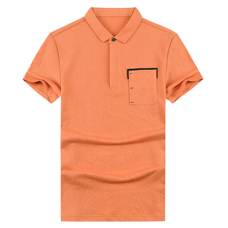 Les Plus Beaux Tee Shirt Homme Cyan Marque De Tendance Homme Orange Polo Revers Roulé Pas Cher