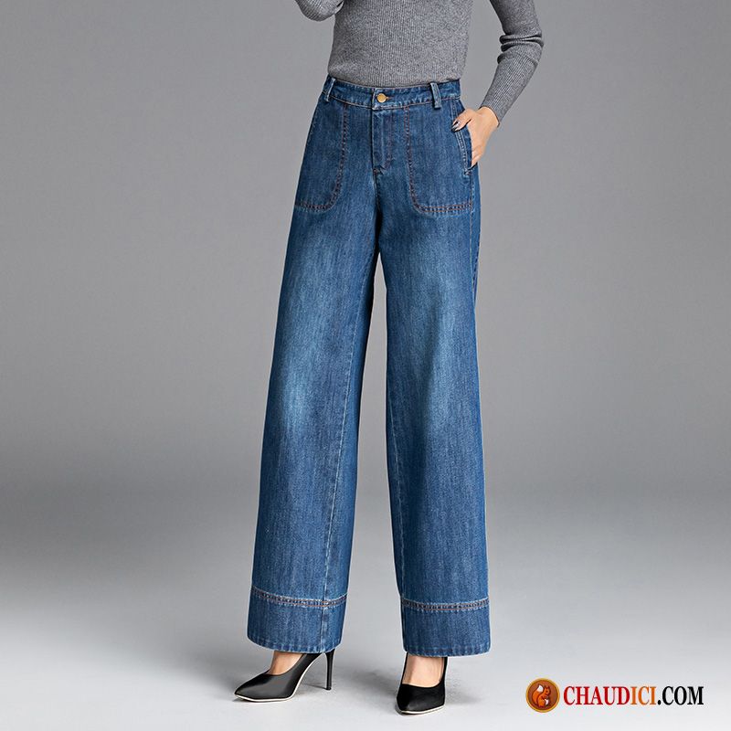 Pantalon Jean Large Pantalon Grande Taille Baggy Collants Mince Pas Cher