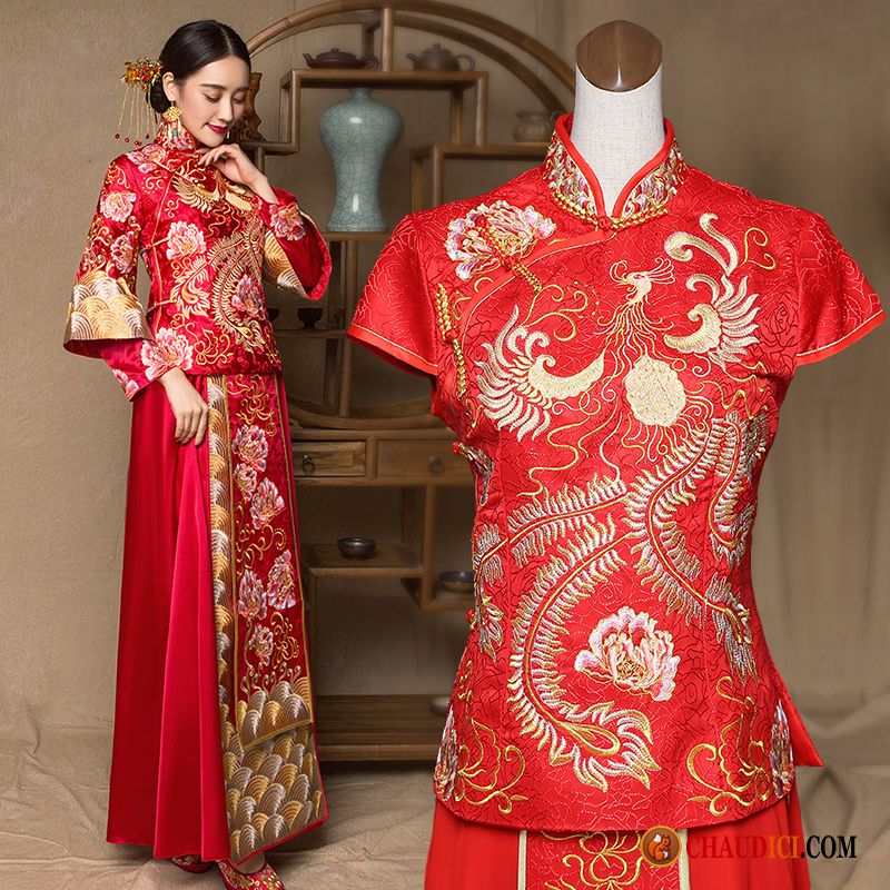 Robe Bleu Et Blanche Dragon Mariee Robe De Mariee Grande Taille Ete Pas Cher