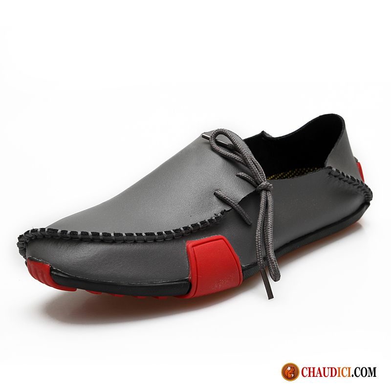 Achat Mocassins Homme Hiver Jeunesse Cuir Véritable Homme Flâneurs