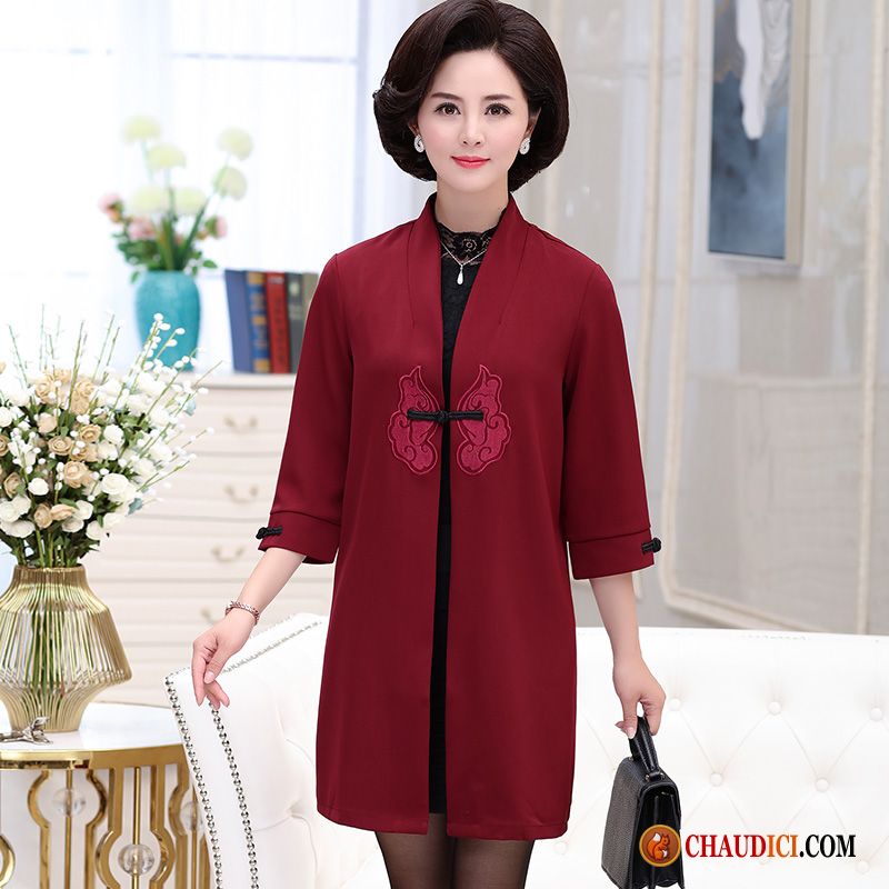 Acheter Veste Femme Une Veste Manteau Femme Rouge Mince Pas Cher