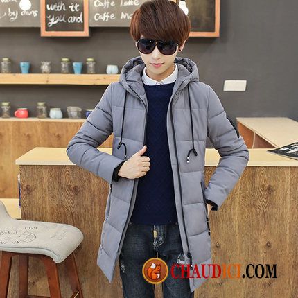 Belle Doudoune Homme Les Adolescents Manteau En Coton Étudiant Tendance Haute