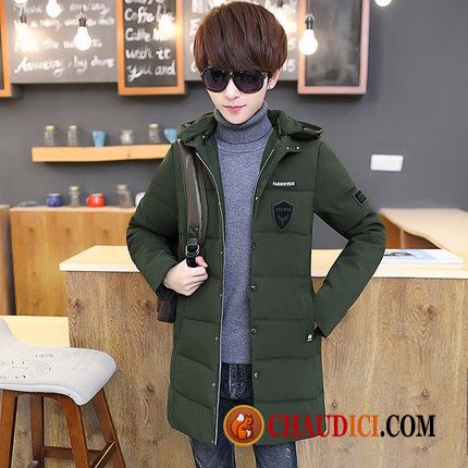 Belle Doudoune Homme Les Adolescents Manteau En Coton Étudiant Tendance Haute