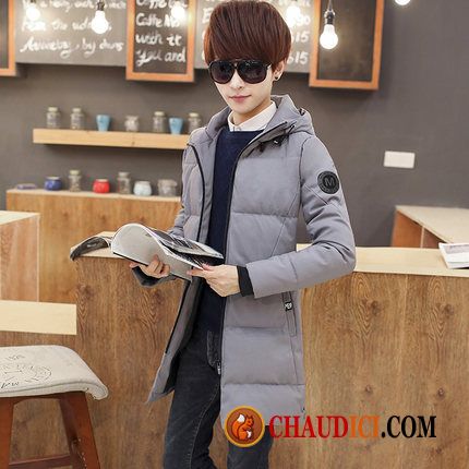 Belle Doudoune Homme Les Adolescents Manteau En Coton Étudiant Tendance Haute