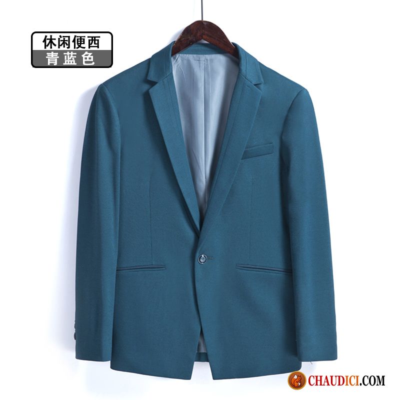 Blazer Homme Bleu Soldes Jeunesse Une Veste Rouge Printemps Clearance À Vendre