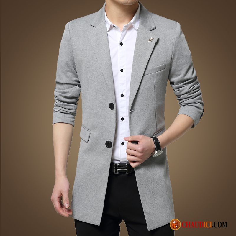 Blazer Homme Promo Printemps Petit Costume Décontractée De Travail Slim Pas Cher