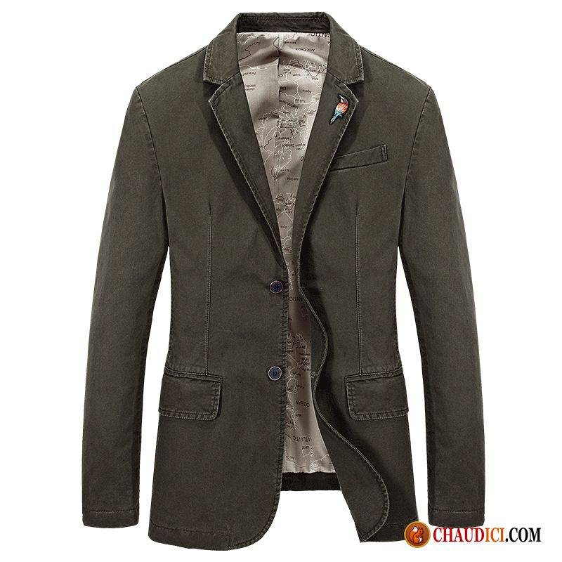 Blazer Homme Solde Marque Saumon Grande Taille Petit Costume L'automne Printemps Baggy France