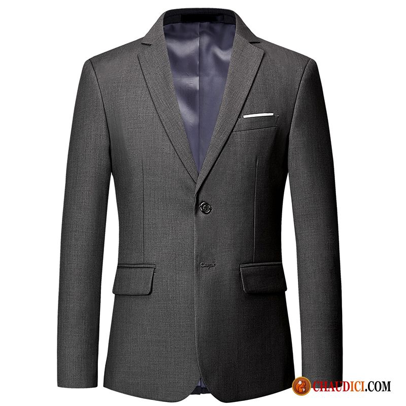 Blazer Homme Trois Pièces Manteau Petit Costume Grande Taille Professionnel Costume