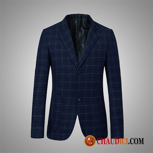 Blazer Pas Cher Homme Violet Revers Roulé Costume Homme Costume Décontractée