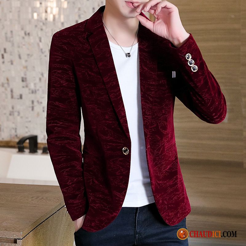 Blazer Pour Homme Mariage Pas Cher L'automne Jeunesse Homme Manteau Costume