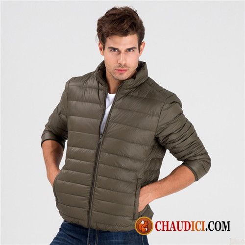 Blouson Hiver Homme Beige Jeunesse Court Doudoune Clearance À Vendre Homme Pas Cher