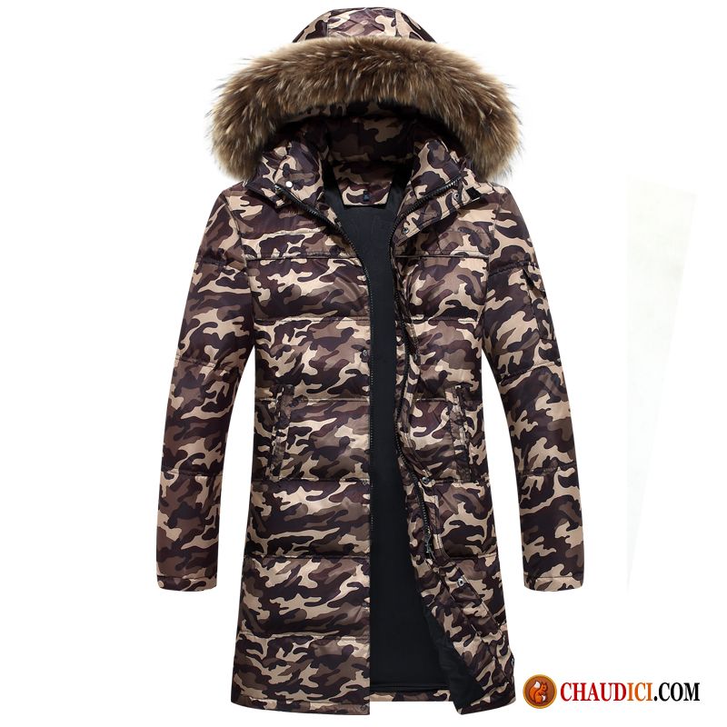 Blouson Mode Homme Lavande Camouflage Doudoune Grande Taille Vêtements D'hiver Manteau Pas Cher