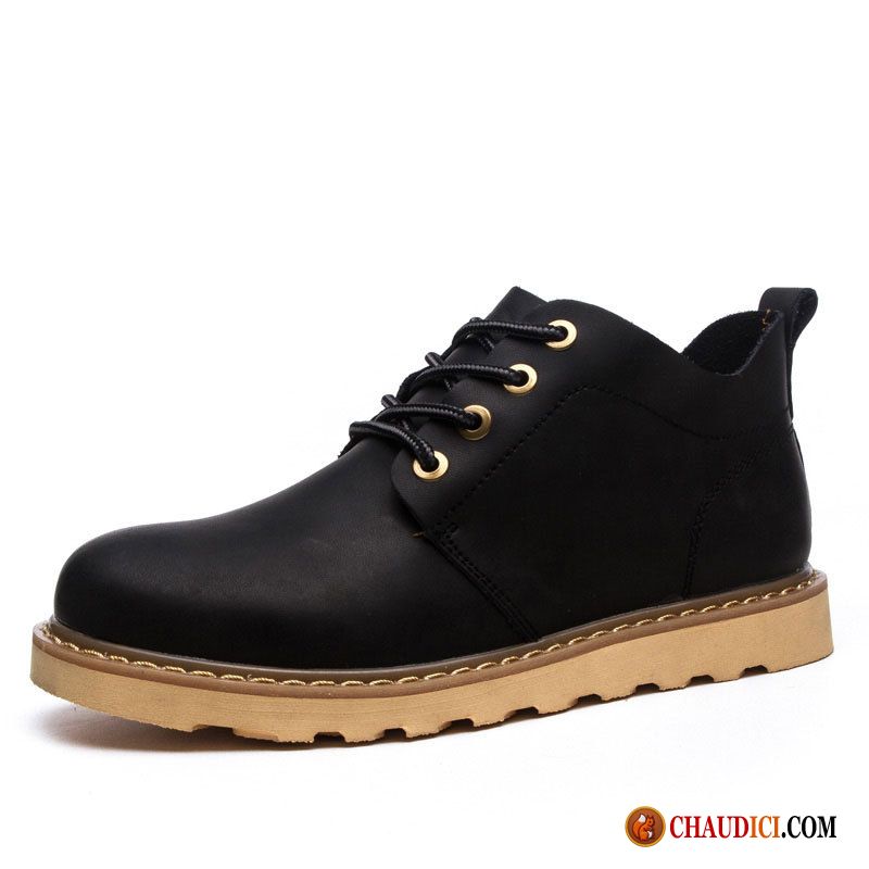 Bottes Chaude Homme Bottes Courtes Fantaisie Plus De Velours Hautes Chaussures En Coton France