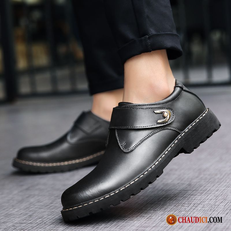 Bottes En Cuir Homme Blé Jeunesse Tendance Derbies Entreprise Tous Les Assortis Soldes