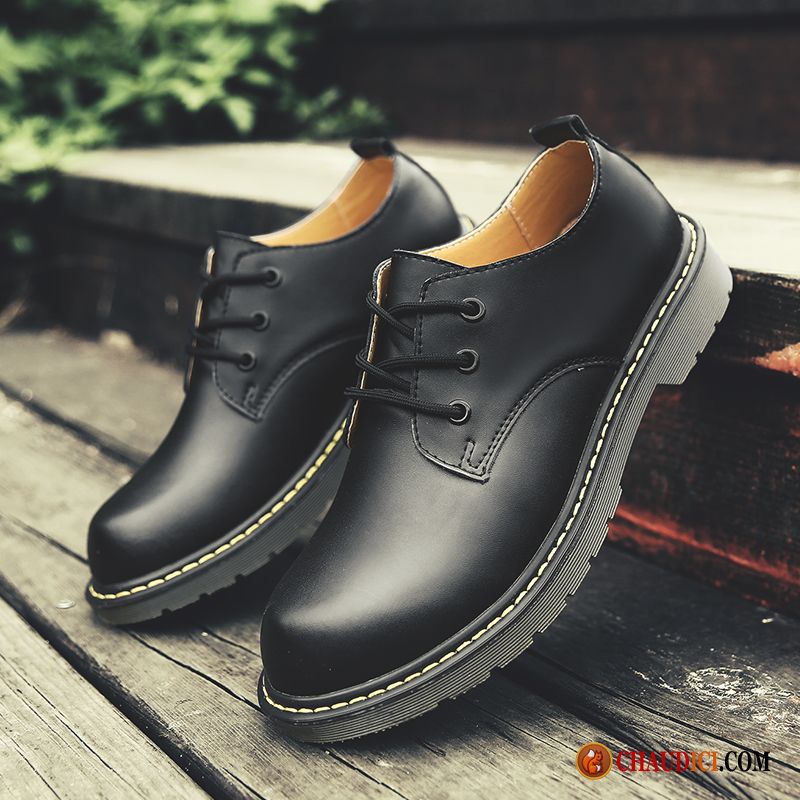 Bottes En Cuir Homme Blé Jeunesse Tendance Derbies Entreprise Tous Les Assortis Soldes