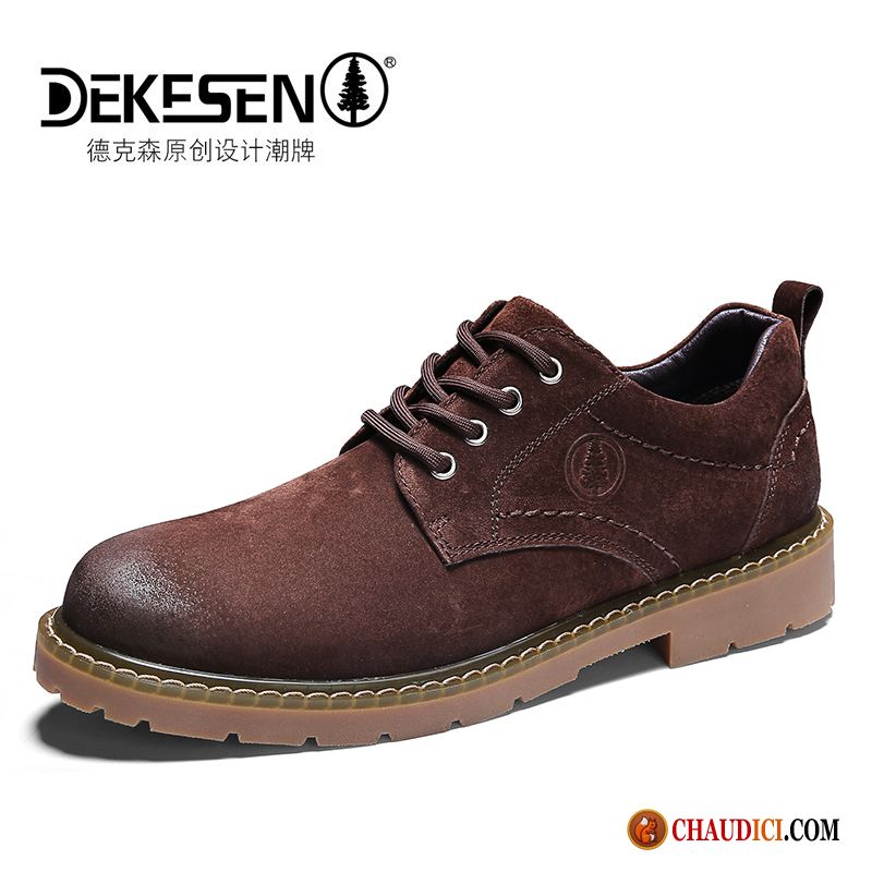 Bottes En Cuir Pas Cher Tendance Homme Cuir Véritable Grande Taille Chaussures De Travail En Vente