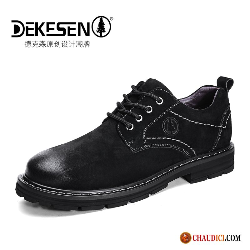 Bottes En Cuir Pas Cher Tendance Homme Cuir Véritable Grande Taille Chaussures De Travail En Vente