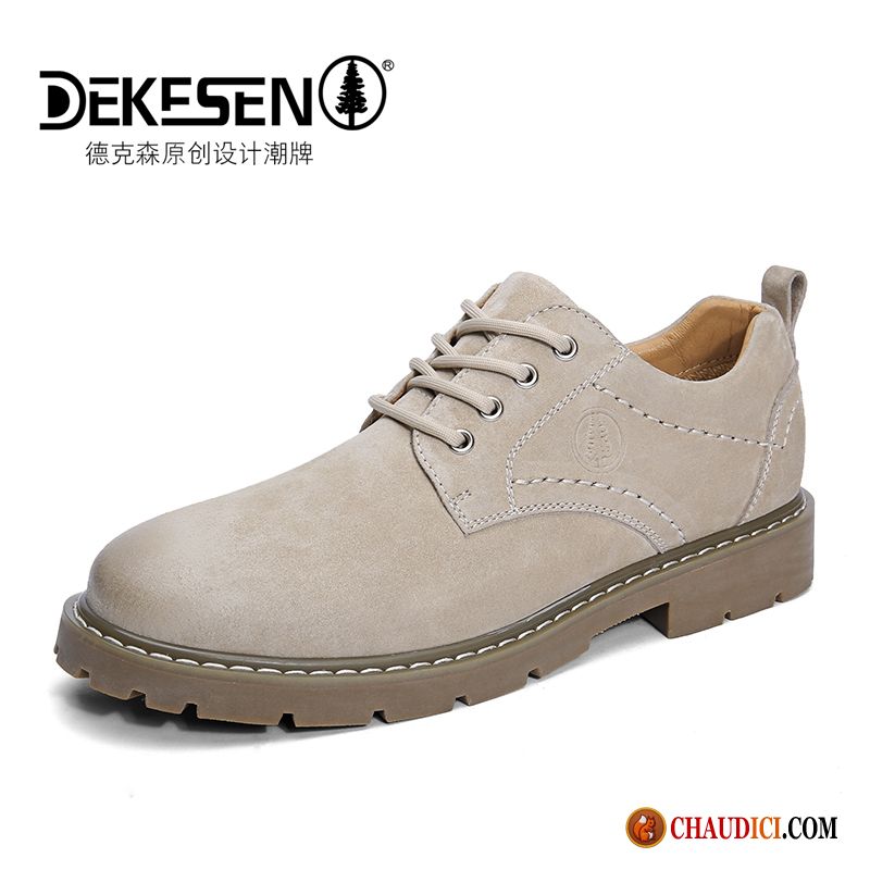 Bottes En Cuir Pas Cher Tendance Homme Cuir Véritable Grande Taille Chaussures De Travail En Vente