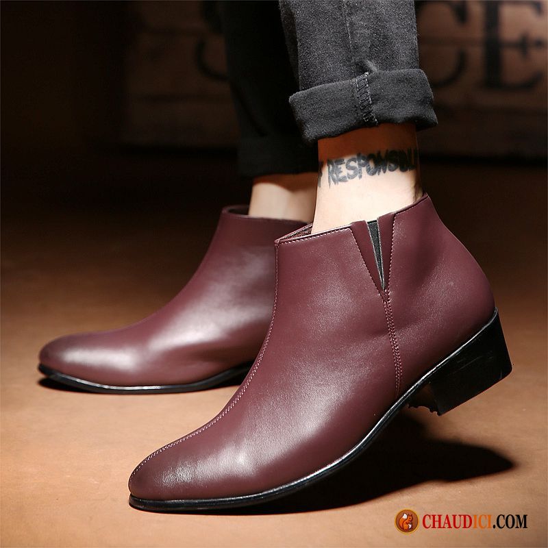 Bottes Homme Cuir Pierre Bottes Martin Angleterre Tous Les Assortis Hautes Augmenté