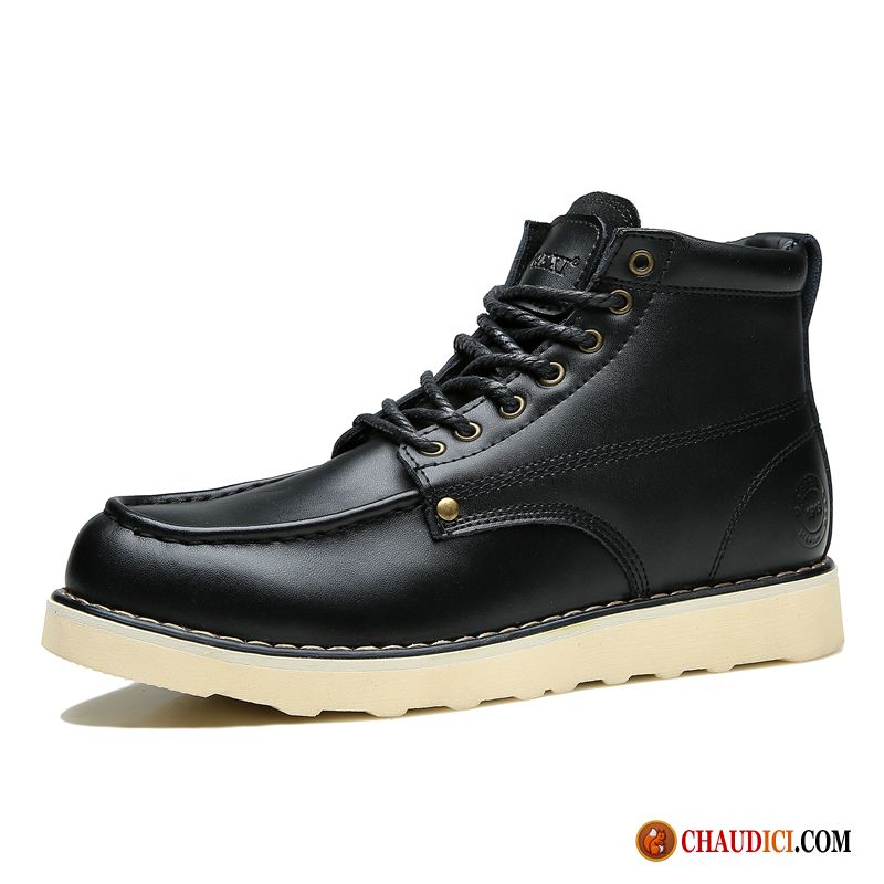 Bottes Originales Homme Tomate Bottes Homme Angleterre Bottes Martin Cuir Véritable Pas Cher