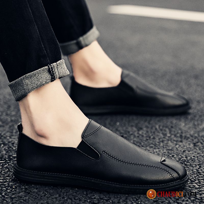 Bottes Plates Noires Derbies Homme Tendance Décontractée Été