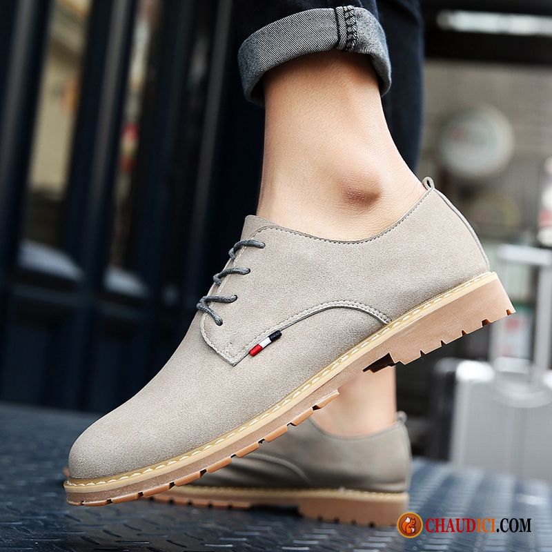 Bottes Rouge Homme Kaki Rétro Été Bottes Courtes Chaussures De Skate Tendance Pas Cher