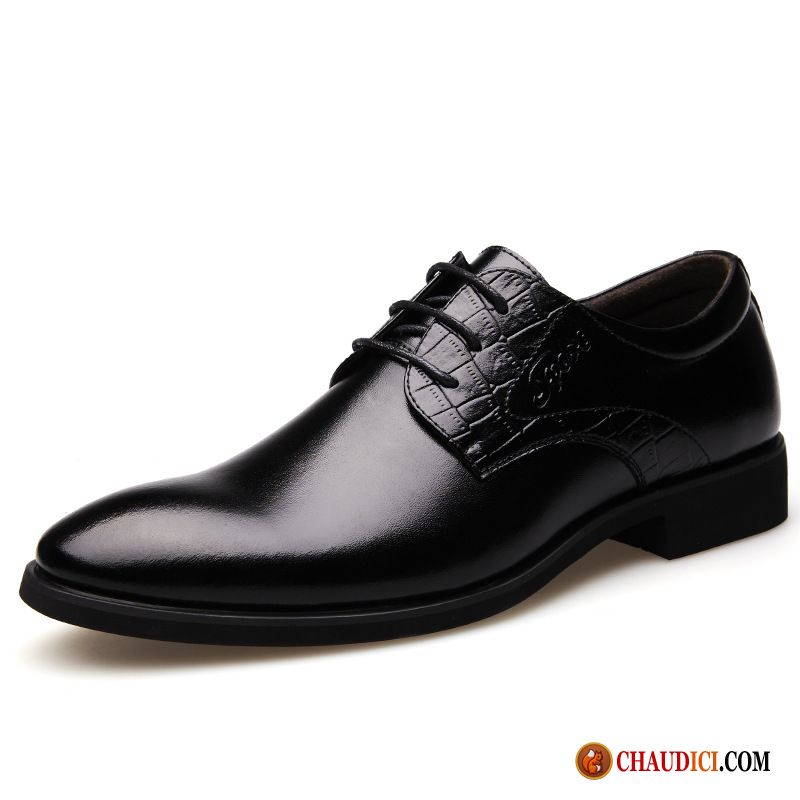 Bottines Cuir Noir Homme Jeunesse Derbies Costume Formel Chaussures De Travail Travailler