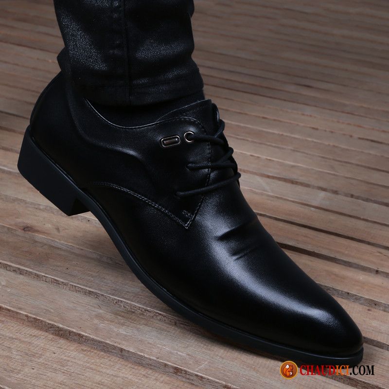 Bottines Cuir Souple Homme Derbies Cuir Véritable Entreprise Tous Les Assortis Homme Pas Cher