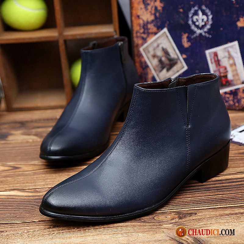 Bottines Homme Cuir Augmenté Entreprise L'automne En Cuir Homme Pas Cher