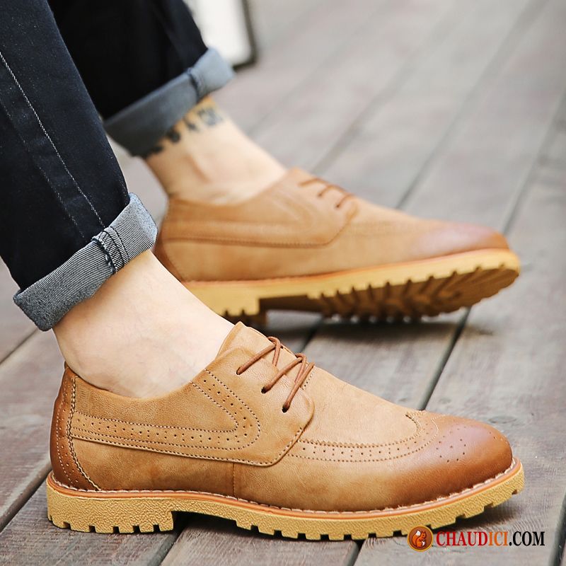 Bottines Homme Mode Tendance Homme Printemps Angleterre Décontractée Pas Cher