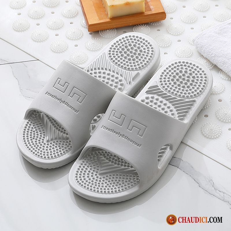 Chaussons D Hiver Pour Hommes Été De Maison Massage Tongs Chaussons Homme