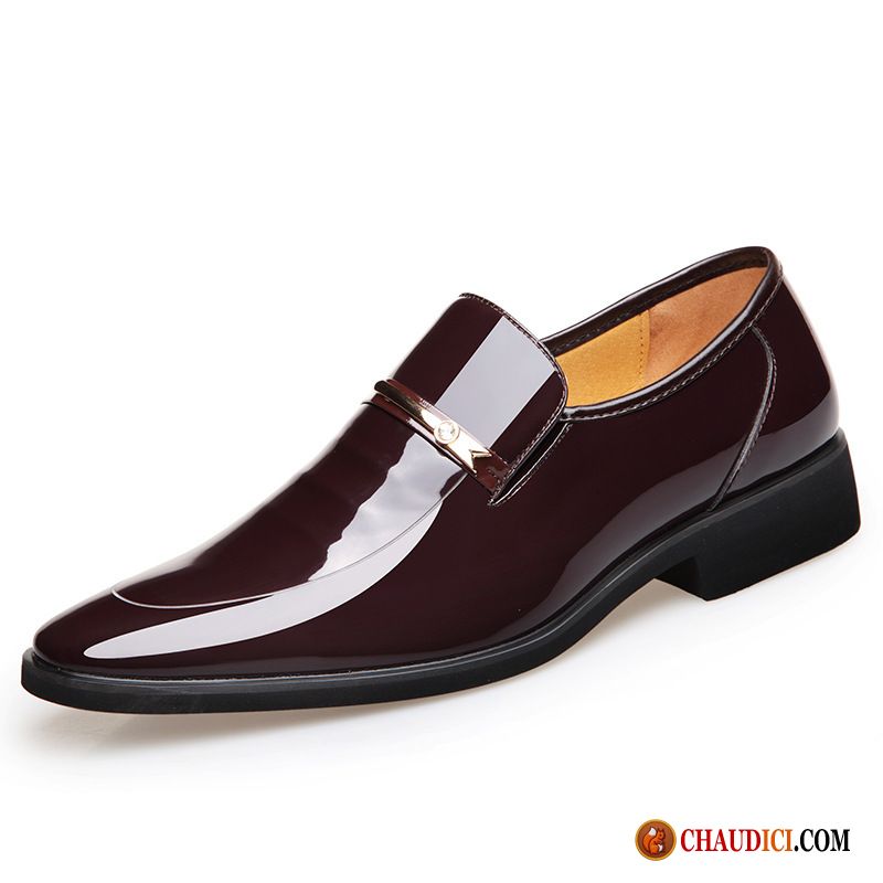 Chaussure Cuir Homme Italienne Pérou Derbies Mariée Marron Cuir Verni Mariage