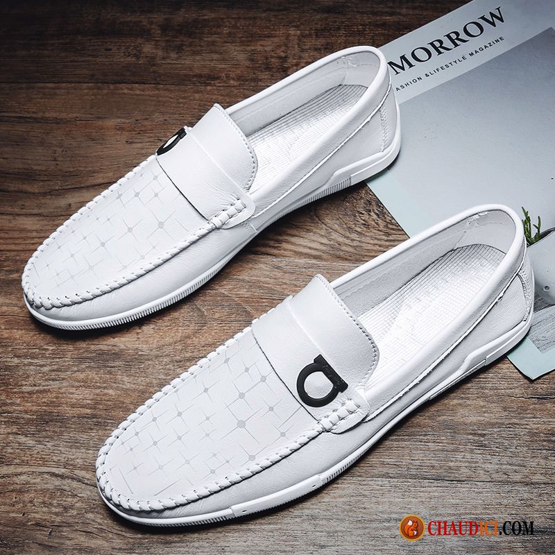 Chaussure Daim Homme Kaki Conduire Homme Blanc Décontractée Slip-on