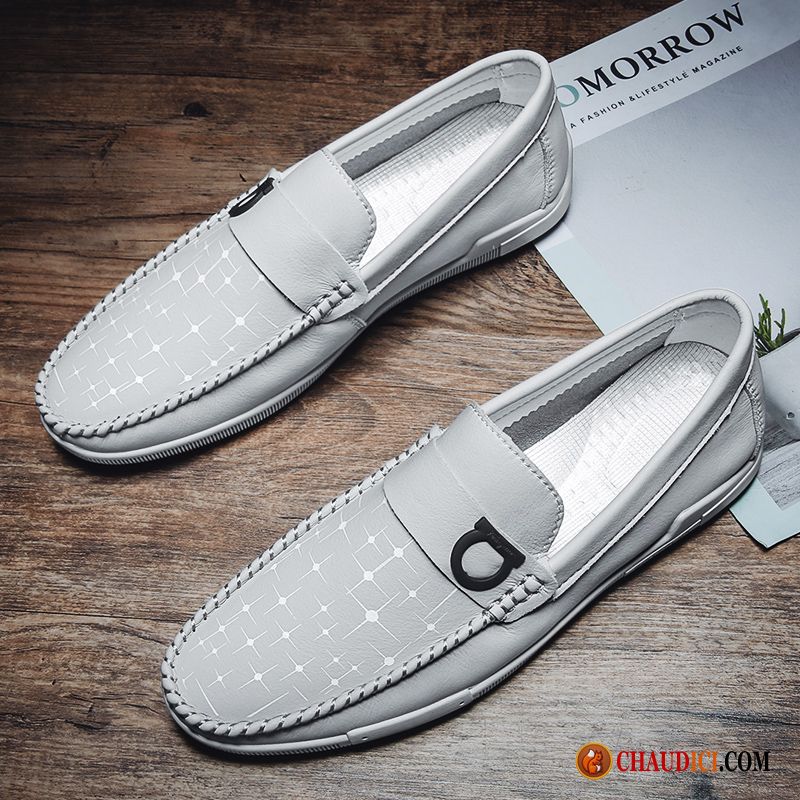 Chaussure Daim Homme Kaki Conduire Homme Blanc Décontractée Slip-on