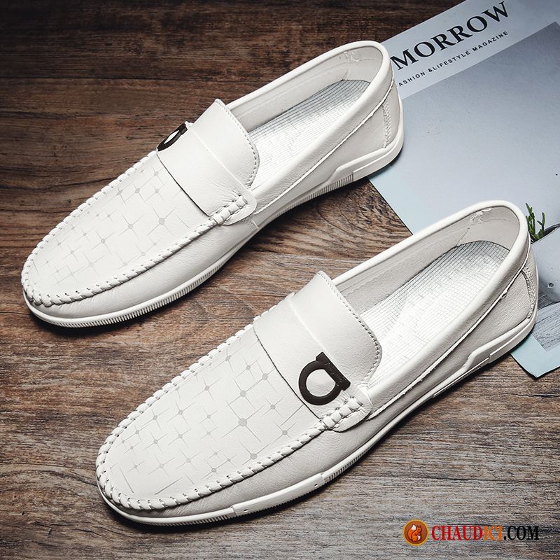 Chaussure Daim Homme Kaki Conduire Homme Blanc Décontractée Slip-on