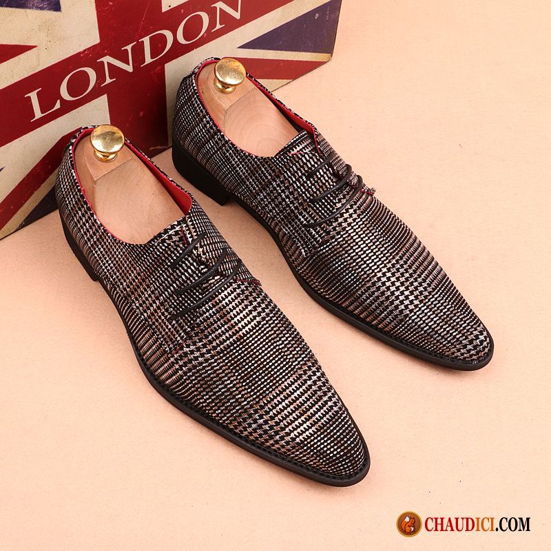 Chaussure En Cuir Homme Personnalité Angleterre Mode Cuir Véritable Escarpins