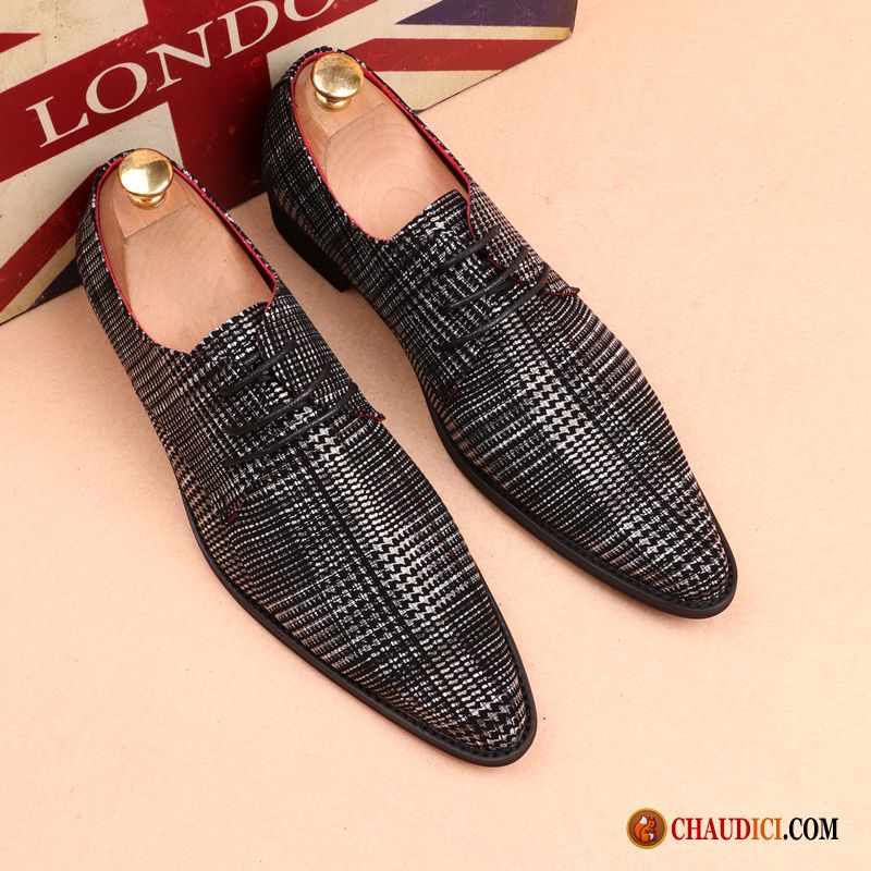 Chaussure En Cuir Homme Personnalité Angleterre Mode Cuir Véritable Escarpins