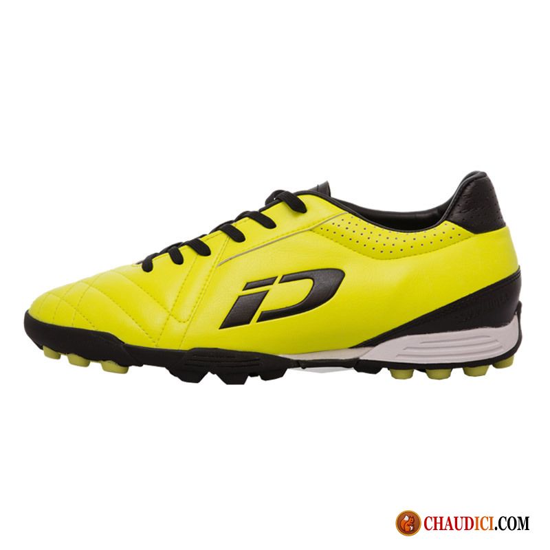 Chaussure Homme De De Foot Jaune Authentique Sport Homme Cuir Véritable Prairie Pas Cher